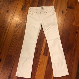 Women’s True Religion white jeans